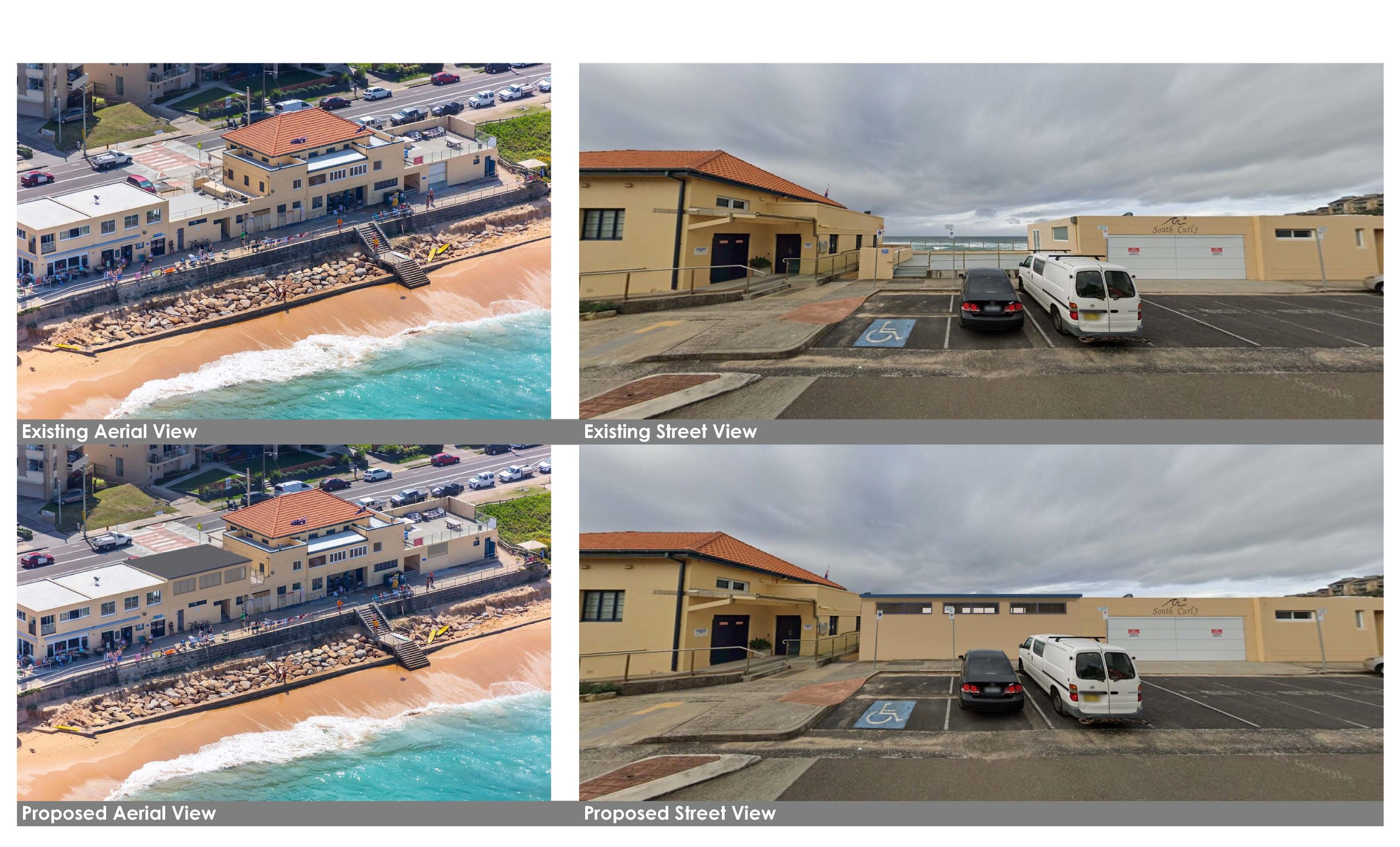 surf club with and without new building works