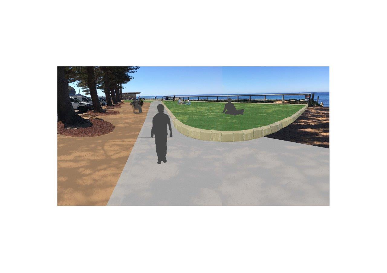 Artist impression : Beach entrance