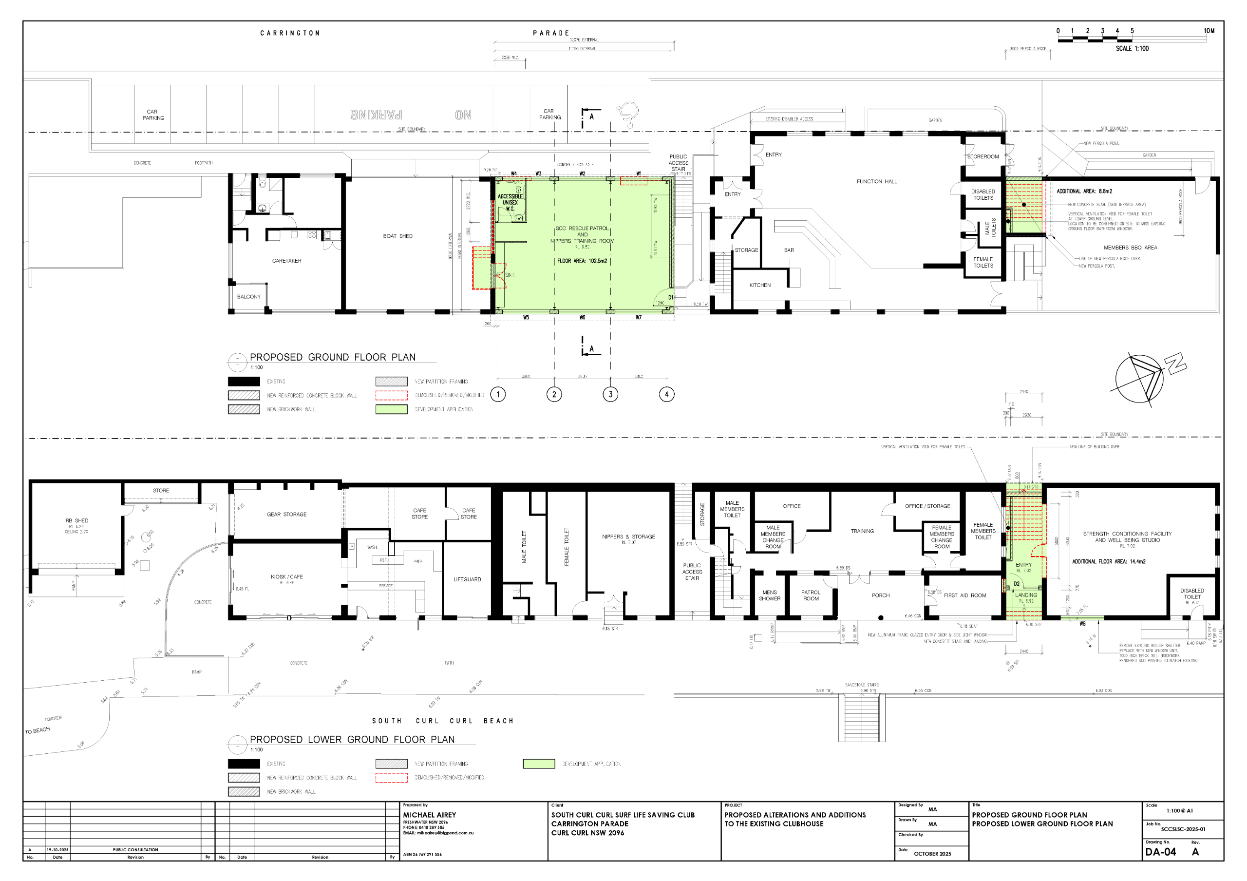 Proposed ground floor plan: Porposed plan for ground floor