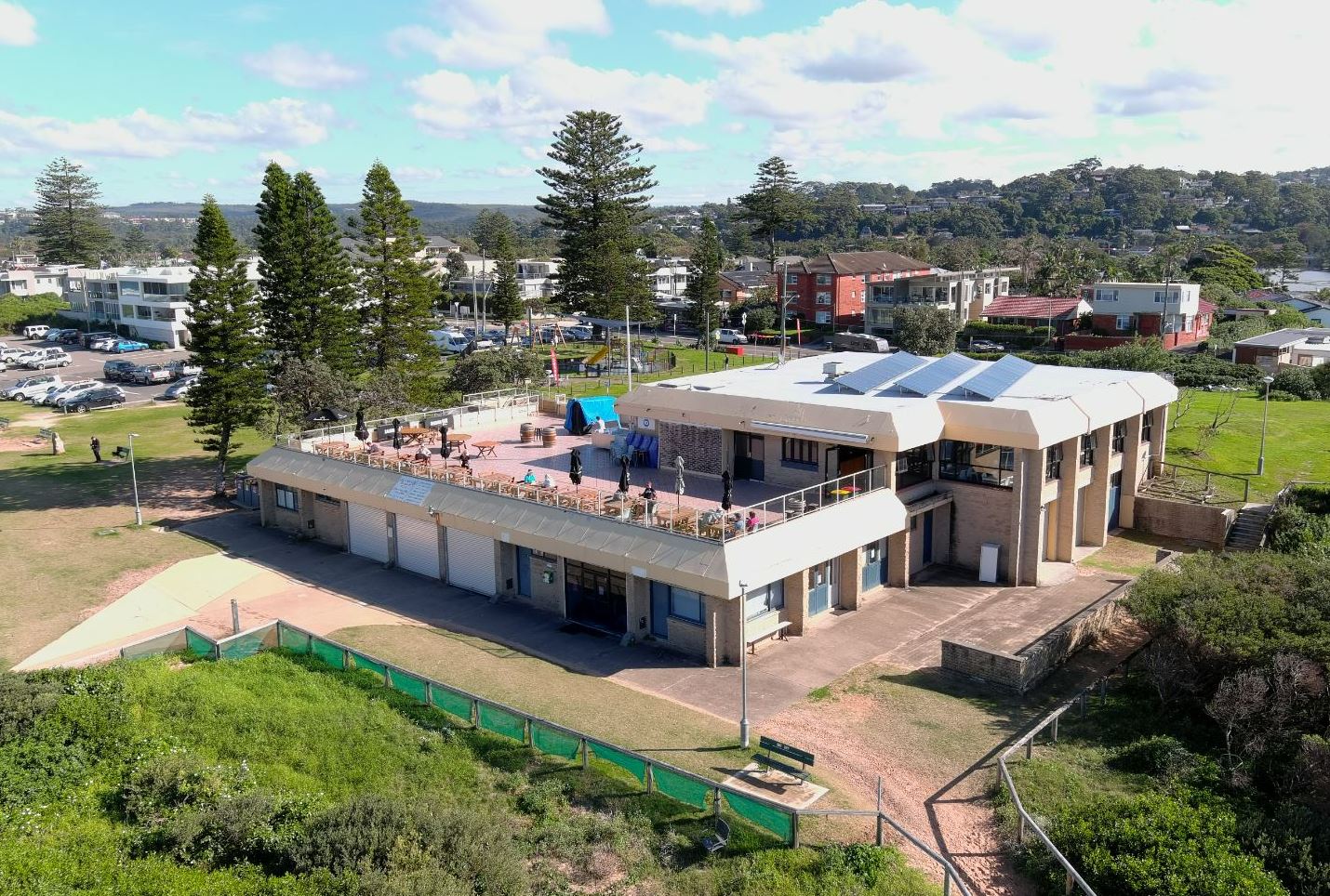 Before: Aerial photo of the surf club today