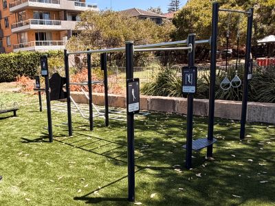 parallel bars and other fitness equipment