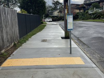 New shared pathway Prahran Avenue  
